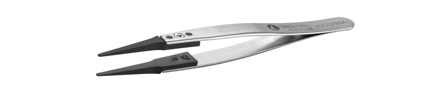 Ideal-tek 242CCFR.SA.1.IT Plastic Repl CF tip tweezers 242CCFR.SA, SS Anti-Mag, OAL 115mm, 4, 53in, (A242CF tips) MTESolutions