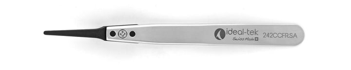 Ideal-tek 242CCFR.SA.1.IT Plastic Repl CF tip tweezers 242CCFR.SA, SS Anti-Mag, OAL 115mm, 4, 53in, (A242CF tips) MTESolutions