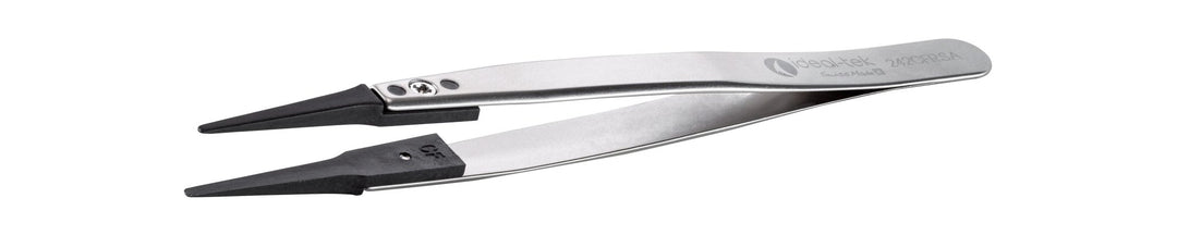 Ideal-tek 242CFR.SA.1.ITU Plastic Repl CF tip tweezers 242CFR.SA, SS Anti-Mag, OAL 130mm, 5, 12in, (A242CF tips) MTESolutions