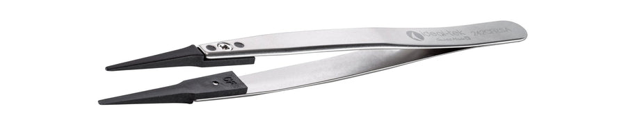 Ideal-tek 242CFR.SA.1.ITU Plastic Repl CF tip tweezers 242CFR.SA, SS Anti-Mag, OAL 130mm, 5, 12in, (A242CF tips) MTESolutions