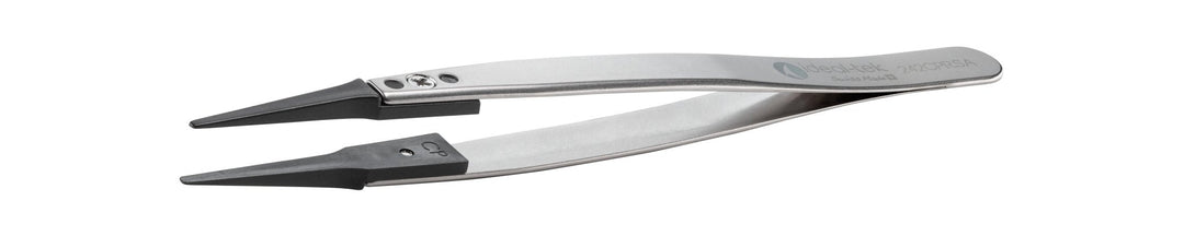 Ideal-tek 242CPR.SA.1.ITU Plastic Repl CP tip tweezers 242CPR.SA, SS Anti-Mag, OAL 130mm, 5, 12in, (A242CP tips) MTESolutions