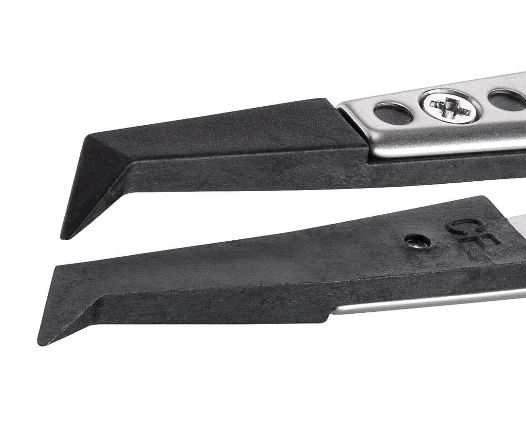 Ideal-tek 246CFR.SA.1.ITU Plastic Repl CF tip tweezers 246CFR.SA, SS Anti-Mag, OAL 125mm, 4, 92in, (A246CF tips) MTESolutions