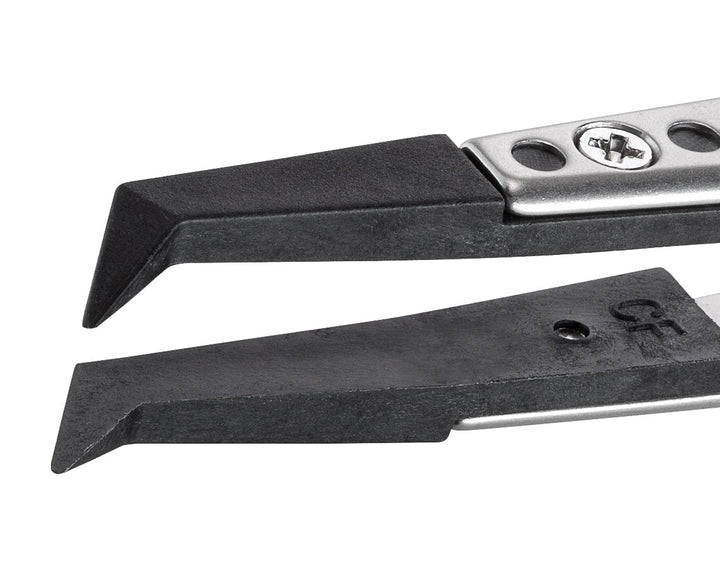 Ideal-tek 246CFR.SA.1.ITU Plastic Repl CF tip tweezers 246CFR.SA, SS Anti-Mag, OAL 125mm, 4, 92in, (A246CF tips) MTESolutions