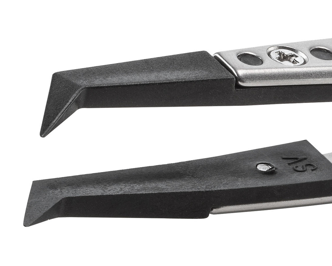 Ideal-tek 246SVR.SA.1.ITU Plastic Repl SV tip tweezers 246SVR.SA, SS Anti-Mag, OAL 125mm, 4, 92in, (A246SV tips) MTESolutions