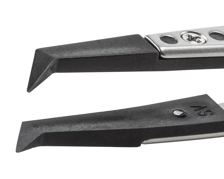 Ideal-tek 246SVR.SA.1.ITU Plastic Repl SV tip tweezers 246SVR.SA, SS Anti-Mag, OAL 125mm, 4, 92in, (A246SV tips) MTESolutions