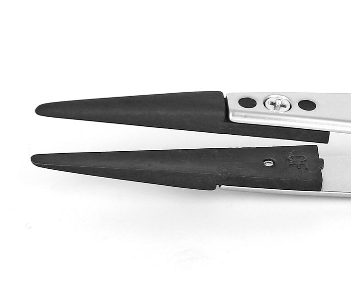 Ideal-tek 249CCFR.SA.1.IT Plastic Repl CF tip tweezers 249CCFR.SA, SS Anti-Mag, OAL 115mm, 4, 53in, (A249CF tips) MTESolutions