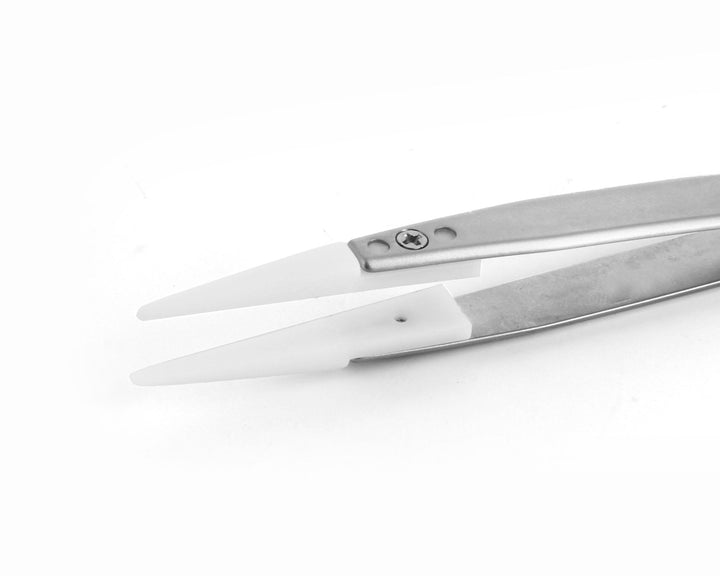 Ideal-tek 249DGR.SA.1.ITU Plastic Repl DG tip tweezers 249DGR.SA, SS Anti-Mag, OAL 130mm, 5, 12in, (A249DG tips) MTESolutions