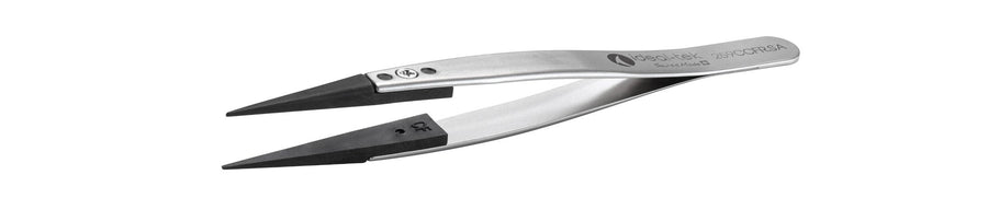 Ideal-tek 259CCFR.SA.1.IT Plastic Repl CF tip tweezers 259CCFR.SA, SS Anti-Mag, OAL 115mm, 4, 53in, (A259CF tips) MTESolutions