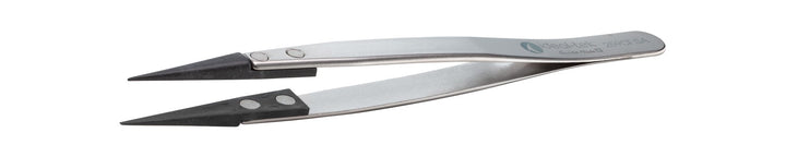 Ideal-tek 259CF.SA.1.ITU Plastic CF tip tweezers 259CF.SA, SS Anti-Mag, OAL 130mm, 5.12in MTESolutions