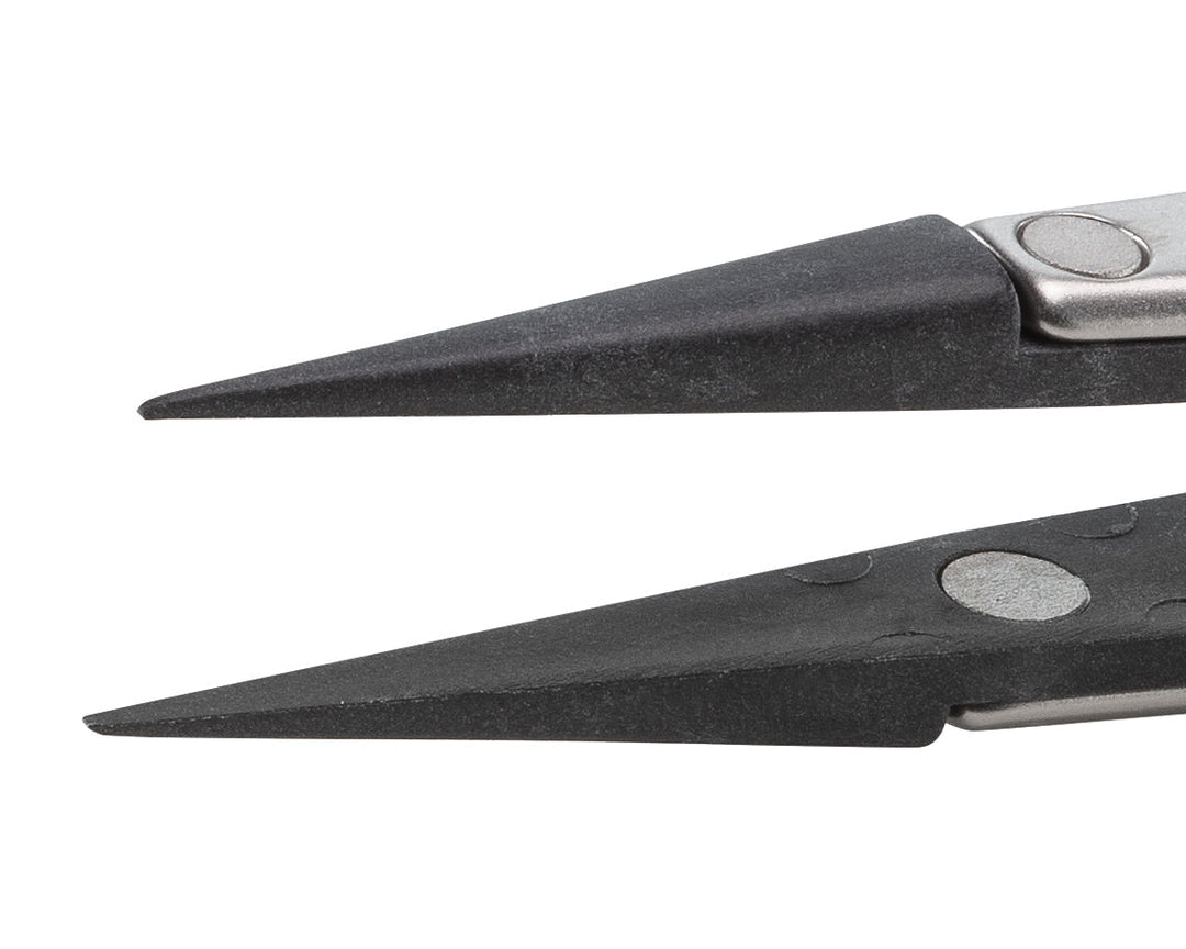 Ideal-tek 259CF.SA.1.ITU Plastic CF tip tweezers 259CF.SA, SS Anti-Mag, OAL 130mm, 5.12in MTESolutions
