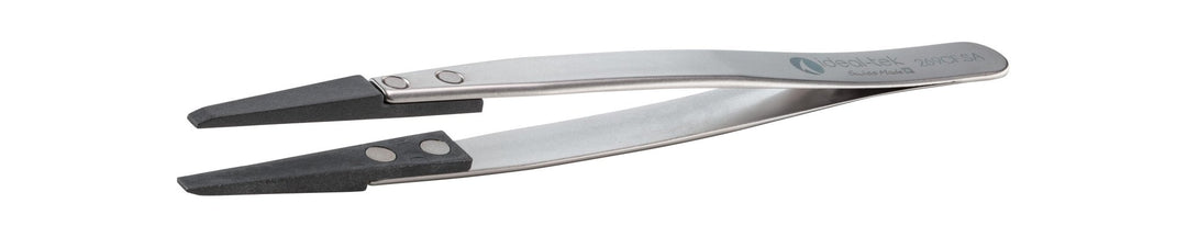 Ideal-tek 269CF.SA.1.ITU Plastic CF tip tweezers 269CF.SA, SS Anti-Mag, OAL 130mm, 5.12in MTESolutions
