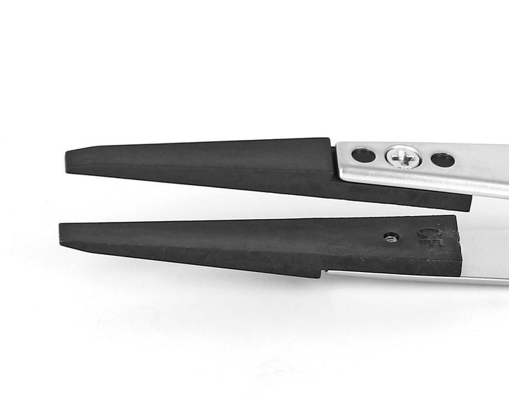 Ideal-tek 272CCFR.SA.1.IT Plastic Repl CF tip tweezers 272CCFR.SA, SS Anti-Mag, OAL 115mm, 4, 53in, (A272CF tips) MTESolutions