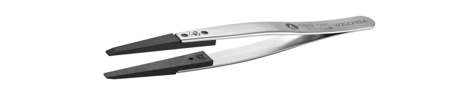 Ideal-tek 272CCFR.SA.1.IT Plastic Repl CF tip tweezers 272CCFR.SA, SS Anti-Mag, OAL 115mm, 4, 53in, (A272CF tips) MTESolutions