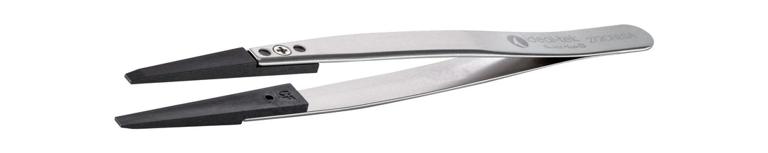 Ideal-tek 272CFR.SA.1.ITU Plastic Repl CF tip tweezers 272CFR.SA, SS Anti-Mag, OAL 130mm, 5, 12in, (A272CF tips) MTESolutions