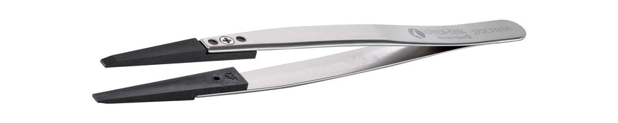 Ideal-tek 272CFR.SA.1.ITU Plastic Repl CF tip tweezers 272CFR.SA, SS Anti-Mag, OAL 130mm, 5, 12in, (A272CF tips) MTESolutions