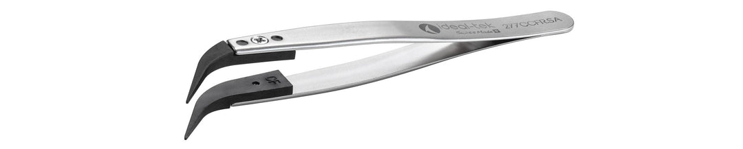 Ideal-tek 277CCFR.SA.1.IT Plastic Repl CF tip tweezers 277CCFR.SA, SS Anti-Mag, OAL 105mm, 4, 13in, (A277CF tips) MTESolutions