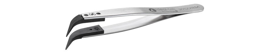 Ideal-tek 277CCFR.SA.1.IT Plastic Repl CF tip tweezers 277CCFR.SA, SS Anti-Mag, OAL 105mm, 4, 13in, (A277CF tips) MTESolutions