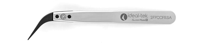 Ideal-tek 277CCFR.SA.1.IT Plastic Repl CF tip tweezers 277CCFR.SA, SS Anti-Mag, OAL 105mm, 4, 13in, (A277CF tips) MTESolutions