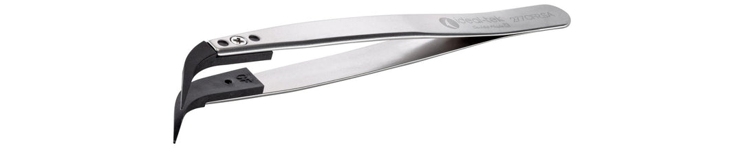 IDEAL - TEK 277CFR.SA.1.ITU Plastic Repl CF Tip Tweezers 277CFR.SA, SS Anti - Mag, OAL 120mm - 4.72in,(#A277CF tips) MTESolutions