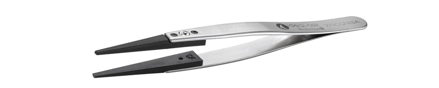 Ideal-tek 279CCFR.SA.1.IT Plastic Repl CF tip tweezers 279CCFR.SA, SS Anti-Mag, OAL 115mm, 4, 53in, (A279CF tips) MTESolutions
