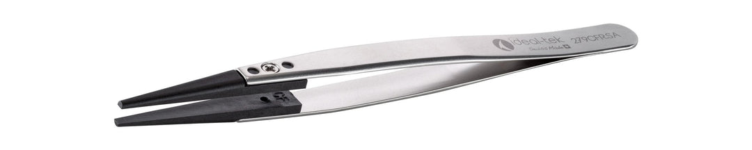 Ideal-tek 279CFR.SA.1.ITU Plastic Repl CF tip tweezers 279CFR.SA, SS Anti-Mag, OAL 130mm, 5, 12in, (A279CF tips) MTESolutions