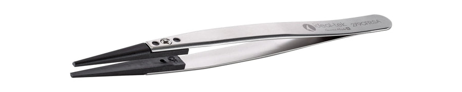 Ideal-tek 279CFR.SA.1.ITU Plastic Repl CF tip tweezers 279CFR.SA, SS Anti-Mag, OAL 130mm, 5, 12in, (A279CF tips) MTESolutions
