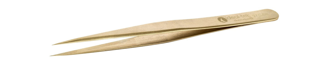 Ideal-tek 27C.BR.0.ITU High Precision tweezers 27C.BR, Brass, OAL 130mm, 5.12in MTESolutions