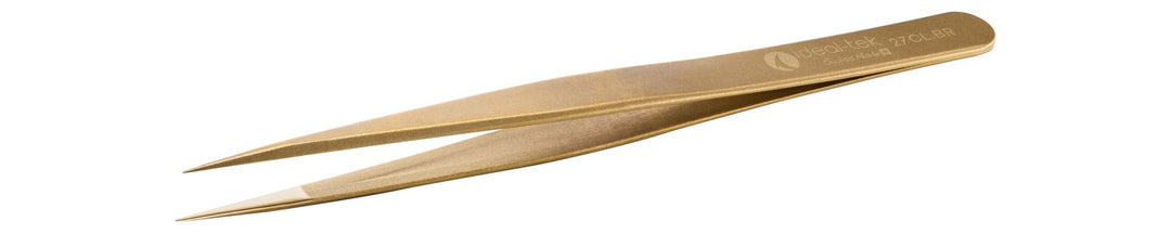Ideal-tek 27CL.BR.0.ITU High Precision tweezers 27CL.BR, Brass, OAL 130mm, 5.12in MTESolutions