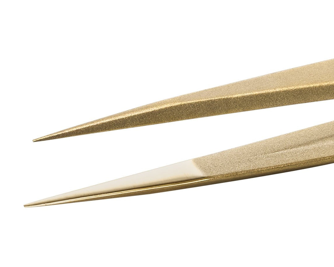 Ideal-tek 27CL.BR.0.ITU High Precision tweezers 27CL.BR, Brass, OAL 130mm, 5.12in MTESolutions