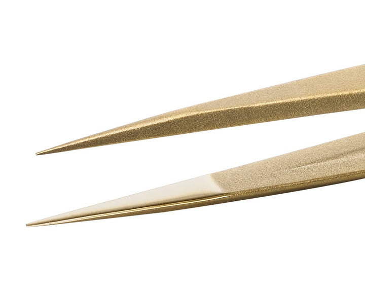 Ideal-tek 27CL.BR.0.ITU High Precision tweezers 27CL.BR, Brass, OAL 130mm, 5.12in MTESolutions
