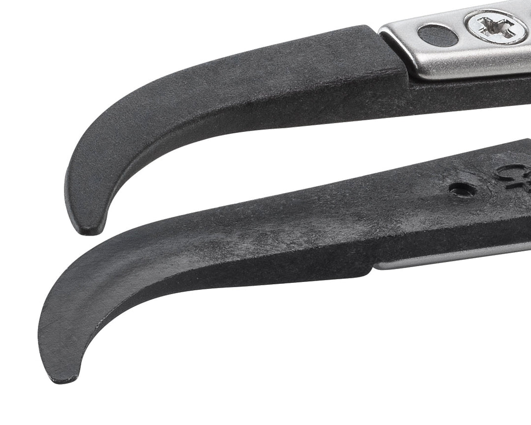 Ideal-tek 2ABCFR.SA.1.ITU Plastic Repl CF tip tweezers 2ABCFR.SA, SS Anti-Mag, OAL 130mm, 5, 12in, (A2ABCF tips) MTESolutions