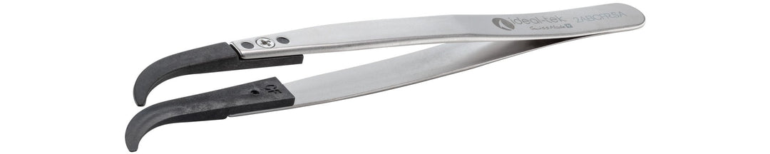 Ideal-tek 2ABCFR.SA.1.ITU Plastic Repl CF tip tweezers 2ABCFR.SA, SS Anti-Mag, OAL 130mm, 5, 12in, (A2ABCF tips) MTESolutions