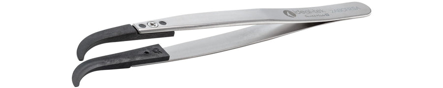 Ideal-tek 2ABCFR.SA.1.ITU Plastic Repl CF tip tweezers 2ABCFR.SA, SS Anti-Mag, OAL 130mm, 5, 12in, (A2ABCF tips) MTESolutions