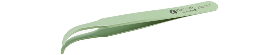 Ideal-tek 2AB.SA.T.0.ITU PTFE coated High Precision tweezers 2AB.SA.T, SS Anti-Mag, OAL 120mm, 4.72in MTESolutions