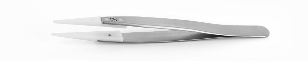 Ideal-tek 2ADGR.SA.1.ITU Plastic Repl DG tip tweezers 2ADGR.SA, SS Anti-Mag, OAL 130mm, 5, 12in, (A2ADG tips) MTESolutions
