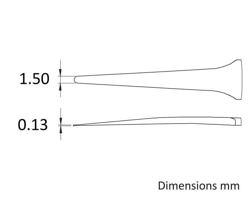 Ideal-tek 2AE.SA.0.ITU High Precision tweezers 2AE.SA, SS Anti-Mag, OAL 120mm, 4.72in MTESolutions
