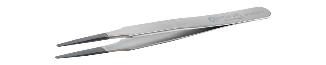 Ideal-tek 2A.SA.DC.0.ITU Diamond coated tweezers 2A.SA.DC, SS Anti-Mag, OAL 120mm, 4.72in MTESolutions
