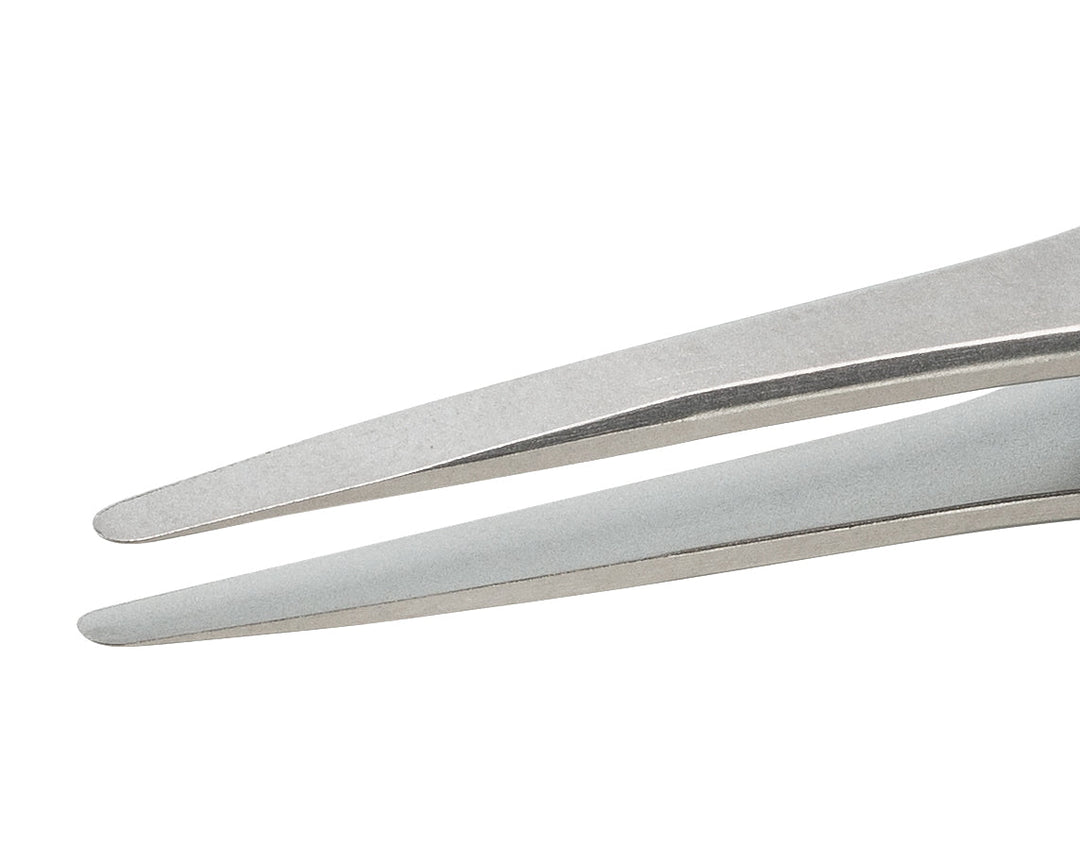 IDEAL - TEK 2A.SA.DR.0.ITU ESD Rubber Grip Tweezers 2A.SA.DR, SS Anti - Mag, OAL 125mm - 4.92in MTESolutions