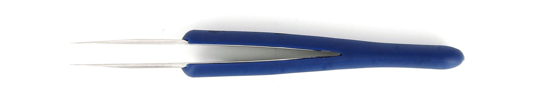IDEAL - TEK 2A.SA.DR.0.ITU ESD Rubber Grip Tweezers 2A.SA.DR, SS Anti - Mag, OAL 125mm - 4.92in MTESolutions