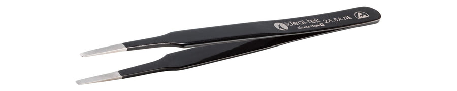IDEAL - TEK 2A.SA.NE.6.ITU ESD Epoxy Coated Tweezers 2A.SA.NE, SS Anti - Mag, OAL 125mm - 4.92in MTESolutions