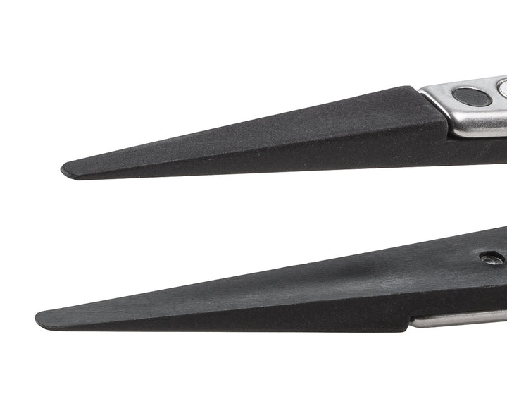 Ideal-tek 2ASVR.SA.1.ITU Plastic Repl SV tip tweezers 2ASVR.SA, SS Anti-Mag, OAL 130mm, 5, 12in, (A2ASV tips) MTESolutions