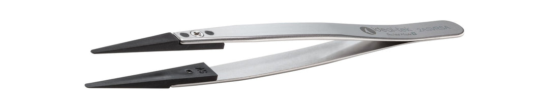 Ideal-tek 2ASVR.SA.1.ITU Plastic Repl SV tip tweezers 2ASVR.SA, SS Anti-Mag, OAL 130mm, 5, 12in, (A2ASV tips) MTESolutions