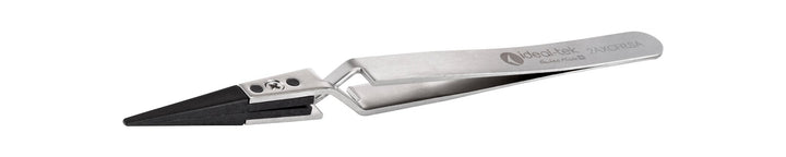 IDEAL - TEK 2AXCFR.SA.1.ITU Plast Repl CF Tip Tweezers 2AXCFR.SA, Reverse, SS Anti - Mag, OAL 130mm - 5.12in,(#A2ACF tips) MTESolutions