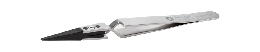 Ideal-tek 2AXSVR.SA.1.ITU Plastic Repl SV tip tweezers 2AXSVR.SA, Reverse, SS Anti-Mag, OAL 130mm, 5, 12in, (A2ASV tips) MTESolutions