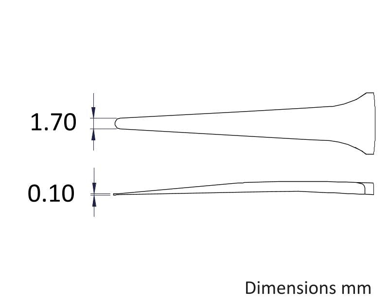 Ideal-tek 2AZ.SA.0.ITU High Precision tweezers 2AZ.SA, SS Anti-Mag, OAL 120mm, 4.72in MTESolutions