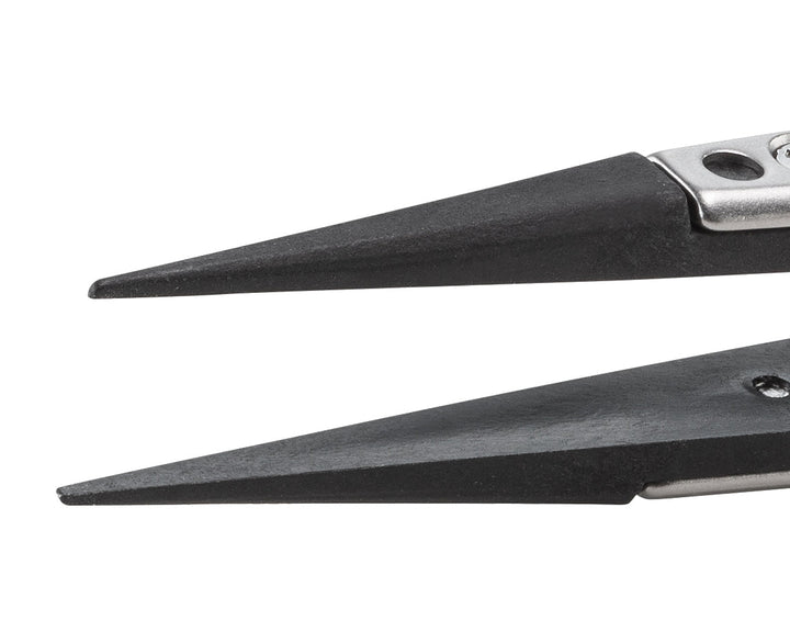 Ideal-tek 2CFR.SA.1.ITU Plastic Repl CF tip tweezers 2CFR.SA, SS Anti-Mag, OAL 130mm, 5, 12in, (A2CF tips) MTESolutions