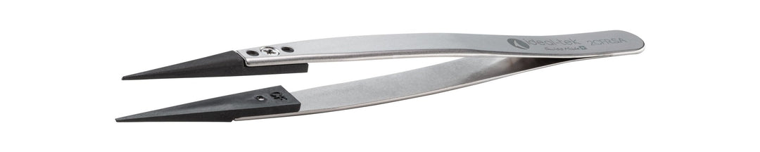 Ideal-tek 2CFR.SA.1.ITU Plastic Repl CF tip tweezers 2CFR.SA, SS Anti-Mag, OAL 130mm, 5, 12in, (A2CF tips) MTESolutions