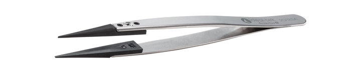 Ideal-tek 2CFR.SA.1.ITU Plastic Repl CF tip tweezers 2CFR.SA, SS Anti-Mag, OAL 130mm, 5, 12in, (A2CF tips) MTESolutions