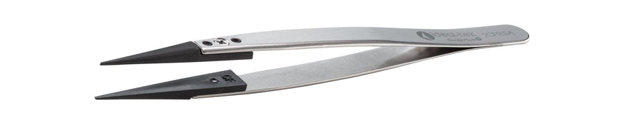 Ideal-tek 2CFR.SA.1.ITU Plastic Repl CF tip tweezers 2CFR.SA, SS Anti-Mag, OAL 130mm, 5, 12in, (A2CF tips) MTESolutions
