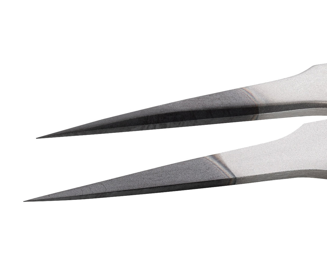 Ideal-tek 2.SA.DC.0.ITU Diamond coated tweezers 2.SA.DC, SS Anti-Mag, OAL 120mm, 4.72in MTESolutions